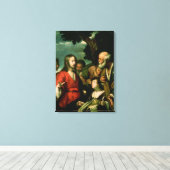 パンと魚の奇跡， c.1630 キャンバスプリント (インサイチュ (ウッドフロア))