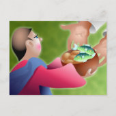 パンと魚 ポストカード (正面)