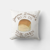 パンにオーブンのパンの夕食赤転がちゃんのシャワー クッション (正面)