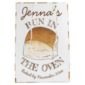 パンにオーブンのパンの夕食赤転がちゃんのシャワー ミディアムペーパーバッグ (裏面)
