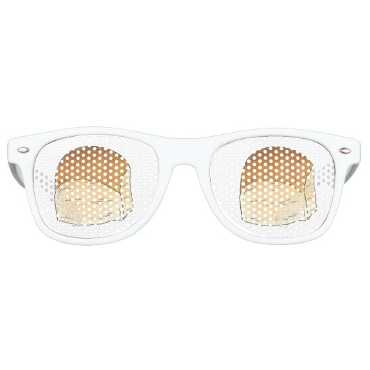 パンにオーブンのパンの夕食赤転がちゃんのシャワー レトロサングラス (正面)