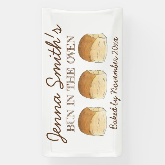 パンにオーブンのパンの夕食赤転がちゃんのシャワー 横断幕 (縦)