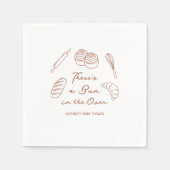 パンにオーブンベーカリーパン赤ちゃんシャワー スタンダードカクテルナプキン (正面)