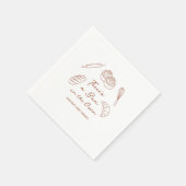 パンにオーブンベーカリーパン赤ちゃんシャワー スタンダードカクテルナプキン (角)