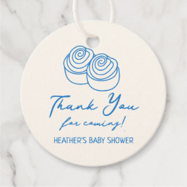 パンにオーブンベーカリー男の子のシャワーありがとう フェイバータグ