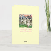 パンのおもしろいなカードとのハッピーイースターのしゃれ シーズンカード (裏面)