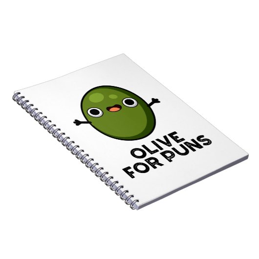 パンのためのオリーブ 面白いオリーブの実のパンプーン ノートブック (右側)