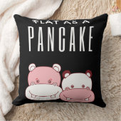 パンのように平らなカップル ヒポポタマス | ヒポポタマス ラバー クッション (ブランケット)