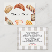 パンのオーブンのペストリー赤ちゃんシャワーありがとう