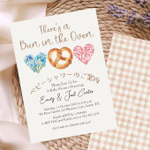 パンのオーブンの赤ちゃんシャワーパンのフローラヘッダー 招待状