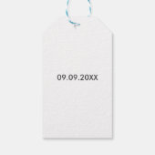 パンのオーブンラベル、ベビーシャワーギフトラベル、クラフト ギフトタグ (裏面)