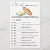 パンのバター – 新郎は何と言ったブライダルゲーム (正面)