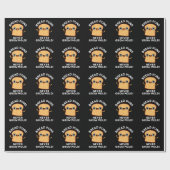 パンのパンは決して金型おもしろい食品を成長しないプンダークBG ラッピングペーパー (フラット)