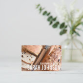 パンのローフベーキングベーカリーパティシシェフフフードブログ 名刺 (スタンド正面)