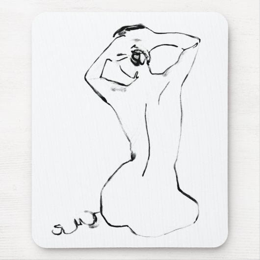 パンの固定 マウスパッド (正面)