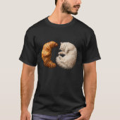 パンの天才ねこ - コルネねこちゃん Tシャツ (正面)