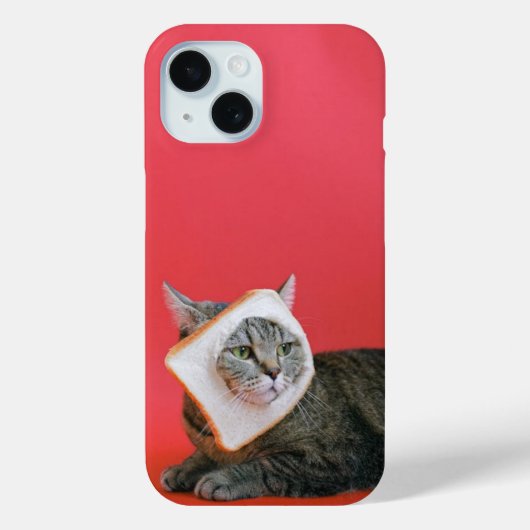 パンの帽子をかぶった猫 Case-Mate iPhoneケース (裏面)
