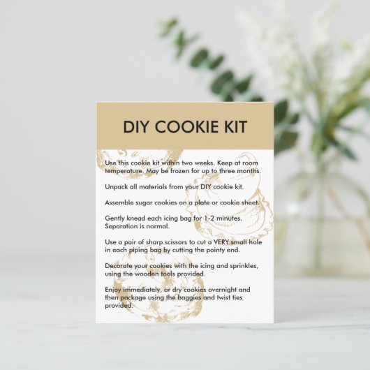 パンの店の手作りクッキーキットの説明が簡単 (スタンド正面)