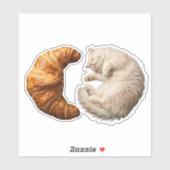 パンの愛猫 - クロワッサンねこ シール (シート)