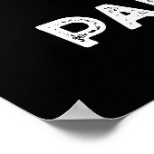 パンの方が人生はもっと楽しい Funny Food パンケーキ 黒背景 ポスター (角)