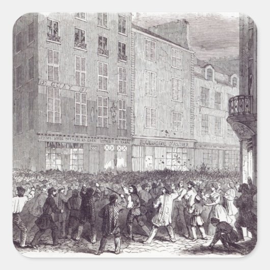 パンの暴動、ルー・ドゥ・フォブール聖アントワーヌで スクエアシール (正面)