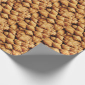 パンの背景:主食イラストレーション ラッピングペーパー (角)