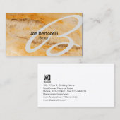 パンの食感モノグラムの名刺 名刺 (正面/裏面)