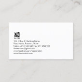 パンの食感モノグラムの名刺 名刺 (裏面)