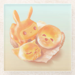 パンの魂 ガラスコースター