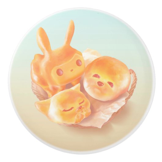 パンの魂 セラミックノブ (正面)