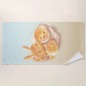 パンの魂 ビーチタオル (正面)