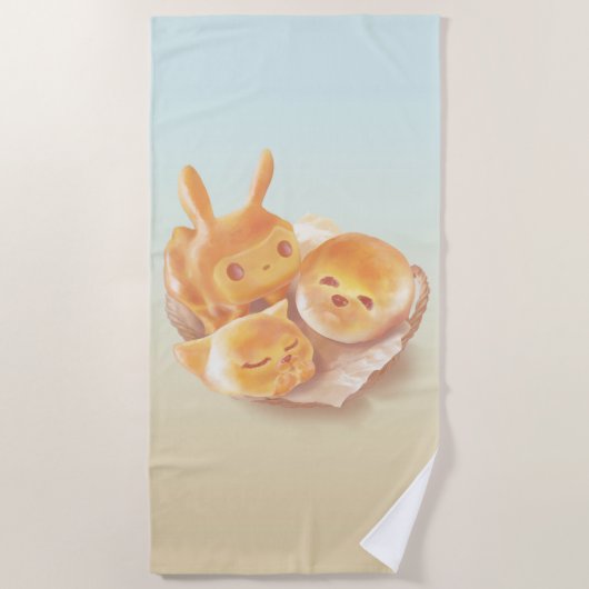 パンの魂 ビーチタオル (正面)