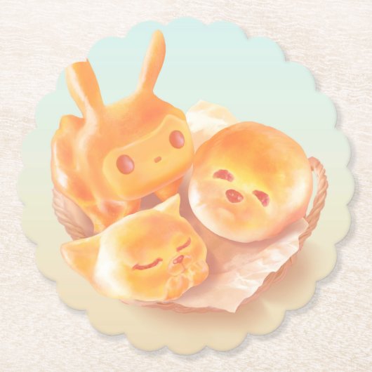 パンの魂 ペーパーコースター (正面)