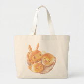 パンの魂 ラージトートバッグ (正面)