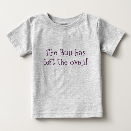 パンはオーブンを去りました! ベビーTシャツ (正面)