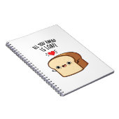 パンは愛 必要なのはパンだけユーモアあふれるパンの駒 ノートブック (右側)