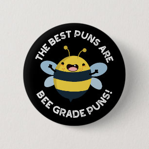 パンは最高のビー級のパンプンBug Pun Dark BGである 缶バッジ