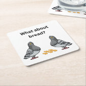 パンは？ スクエアペーパーコースター (アングル)