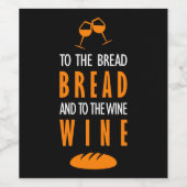 パンをパン、ワインをワイン ワインラベル (シングルラベル)