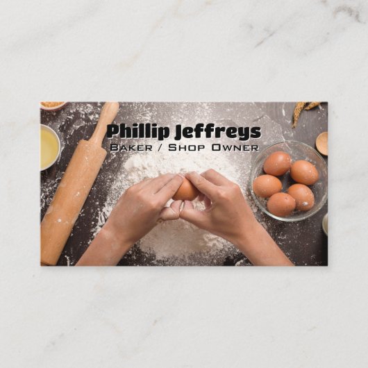 パンを作るパン屋 名刺 (正面)