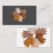 パンを使った多文化ハンズサークル 名刺 (正面/裏面)