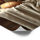 パンを切るイエスの神聖な行為 ポスター (角)