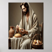 パンを切るイエスの神聖な行為 ポスター (正面)