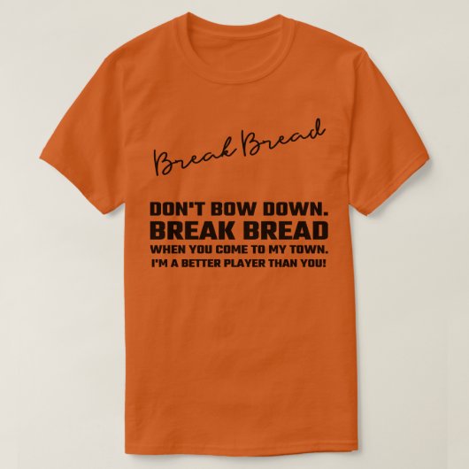 パンを切る Tシャツ (デザイン正面)
