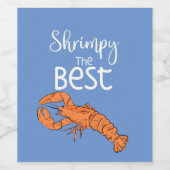 パンを縮最高のめる ワインラベル (シングルラベル)