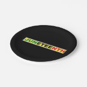 パンアフリカジュネグクラシックラウンド ペーパープレート (アングル)