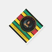 パンアフリカンフォト卒業おもしろい事実 スタンダードカクテルナプキン (角)