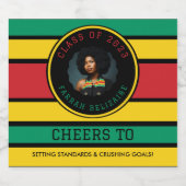 パンアフリカンフォト卒業 スパークリングワインラベル (シングルラベル)