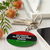 パンアフリカンブラック歴史月間 キーホルダー (側面)