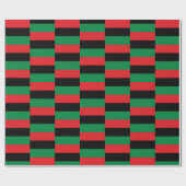 パンアフリカ国旗とユニア国旗の記号/ ラッピングペーパー (フラット)